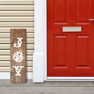 Joy con Bell Porch Sign Archivo SVG de Navidad