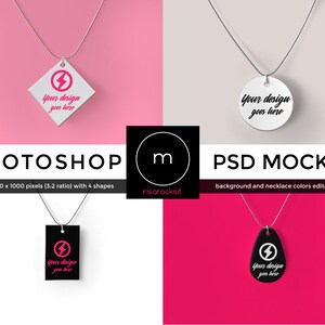 Necklace PSD Photoshop Product Mockup Set