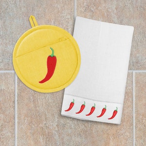 Chili Pepper Mini Embroidery File