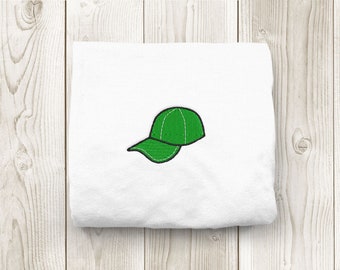 Angled Baseball Cap Mini Embroidery File