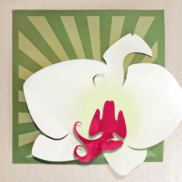 Orchid Art SVG Design