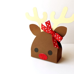 Rentier Gesicht Geschenkbox SVG Design
