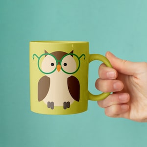 Owl with Glasses SVG File