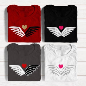 Engel und Dämon Dual Wings SVG Design