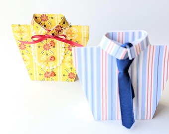 Oxford Shirt Gift Box SVG File