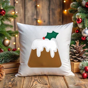 Plum Pudding Applique Embroidery File