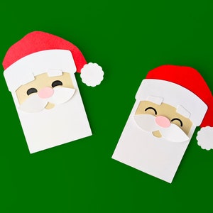 Weihnachtsmann Gesicht Geschenkkartenhalter SVG Design