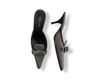 Vintage Prada Pointed Toe Mules
