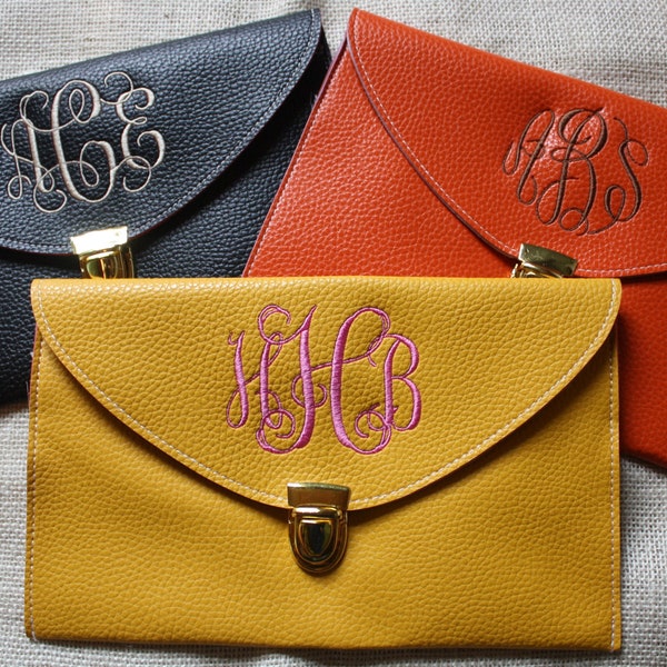 ON SALE Monogrammed Women's Clutch Purse Crossbody