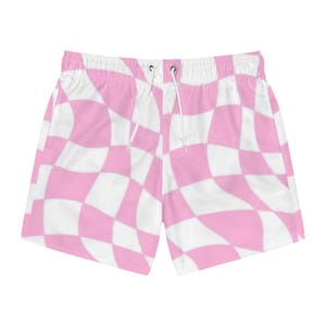 Bañador de cuadros vibrantes, ropa de playa, imprescindibles de verano, ropa de resort, conjuntos para fiestas en la piscina, shorts de baño para vacaciones