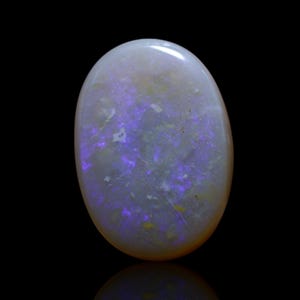Blue Fire Opal Cabochon: Oval Natural Loose Gemstone