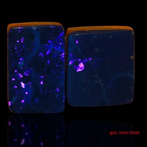 Doublet Opal Cabochon Loose Gemstone, Multicolor Square Opal Cabs, Opal Stone For Making Jewelry - D-87