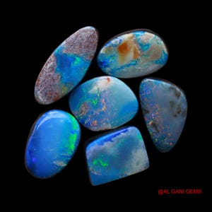 Multicolor Doublet Opal Cabochon: Loose Gemstone for Jewelry Making