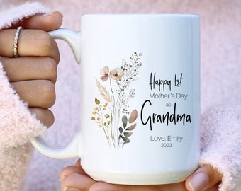 Grandma Coffee Mug, New Grandma Gift, Grandma To Be Mug, Grandma Birthday Gift, Custom Name Future Grandma, First Time Grandma, Best Grandma