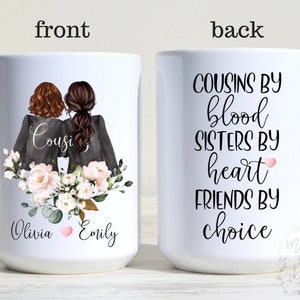 Custom Cousin Mug, Cousin Birthday Gifts, Personalized Gift, Gift For Cousin, Cousin Christmas Gift, Custom Cousin Gift, Soul Sisters Mugs