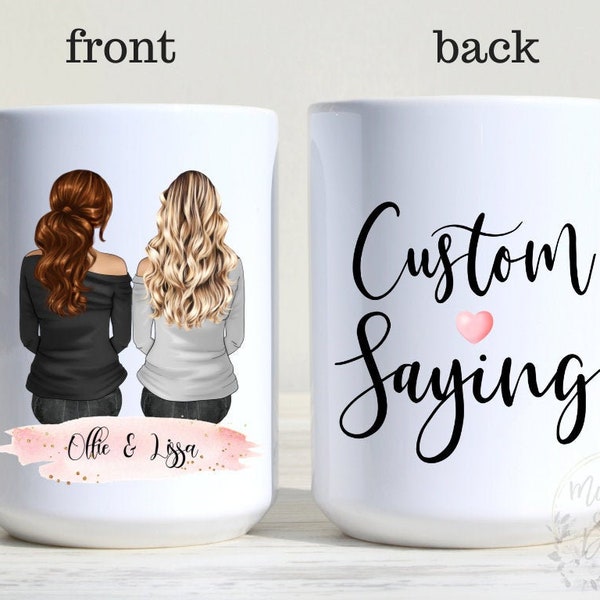 Custom Best Friend Birthday Gift Mug, Personalized Gift Message Mugs, Bff Gifts For Sister, You'Re My Person, Long Distance Friendship Mug