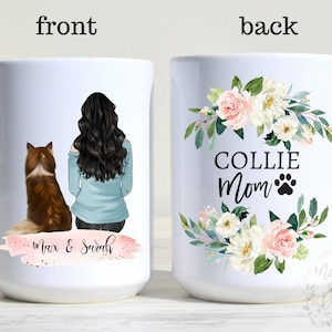 Collie Mom Mug, Personalized Dog Lover Gift, Dog Mom Gift, Collie Mom Gift, Collie Owner Mug, Gift For Collie Mom, Dog Owner Mothers Day Mug