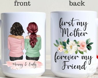 Personalized Mom Mug: Custom Mother Daughter Gift