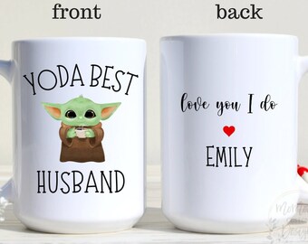 Yo Da Best Husband - Coffee Mug - Funny Valentines Gift, Boyfriend Gift, Pun Coffee Cup, Gift For Boyfriend, Best Boyfriend Mug, Fiance Mugs