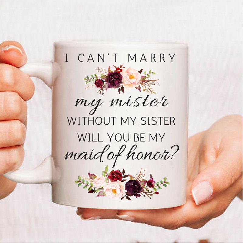 I Can't Marry My Mister Without My Sister Will You Be My - Etsy UK