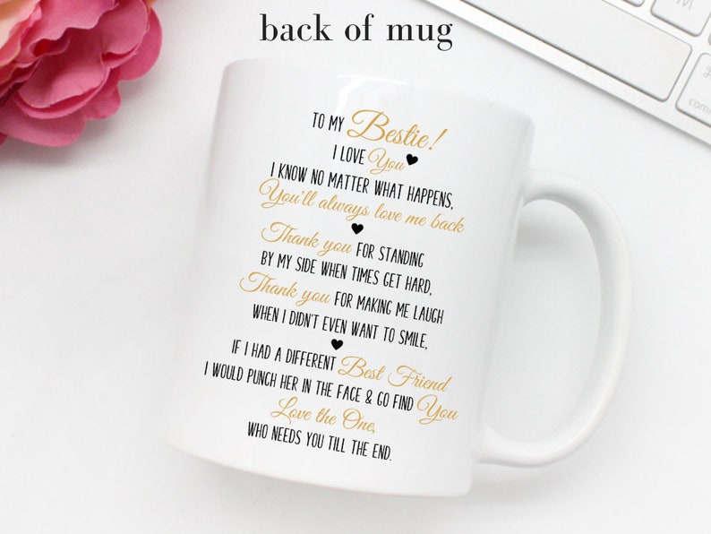 Best Friend Mug, Best Friends Gifts, To My Bestie Mug, Custom Girls Mug, Long Distance Mugs, Best Friend Mug, Bff, Personalized Friend PF image 9