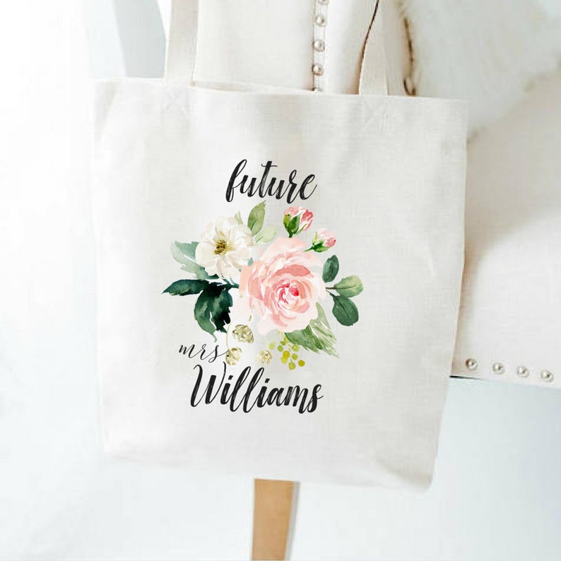 personalised mrs beach bag