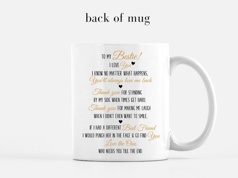 Best Friend Mug, Best Friends Gifts, To My Bestie Mug, Custom Girls Mug, Long Distance Mugs, Best Friend Mug, Bff, Personalized Friend PF image 6