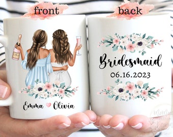 Bridesmaid Mug, Bridesmaid Gift, Will You Be My Bridesmaid, Bridesmaid Proposal Gifts, Bridesmaid Gift Box, Custom Best Friend Wedding Mugs