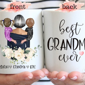 Grandma Mug, Gift For Grandma, Mug For Grandma, Personalized Grandma Mug, Mother&#39;S Day Gift From Daughter, Best Mom Ever Gifts, Gift For Mom