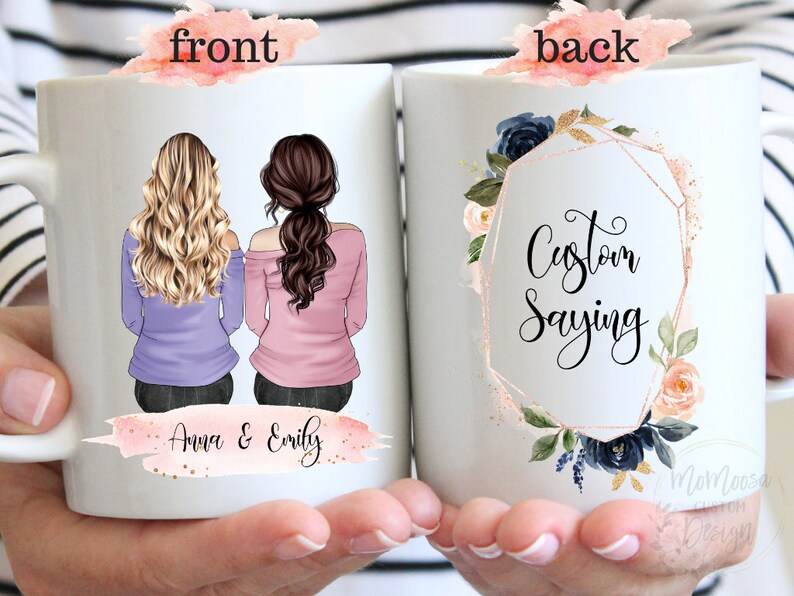 Custom Best Friend Birthday Gift Mug, Personalized Gift Message Mugs ...