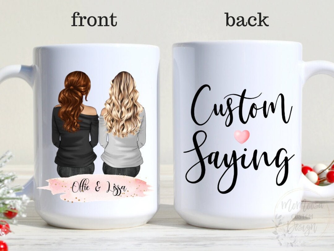 Custom Best Friend Birthday Gift Mug, Personalized Gift Message Mugs ...