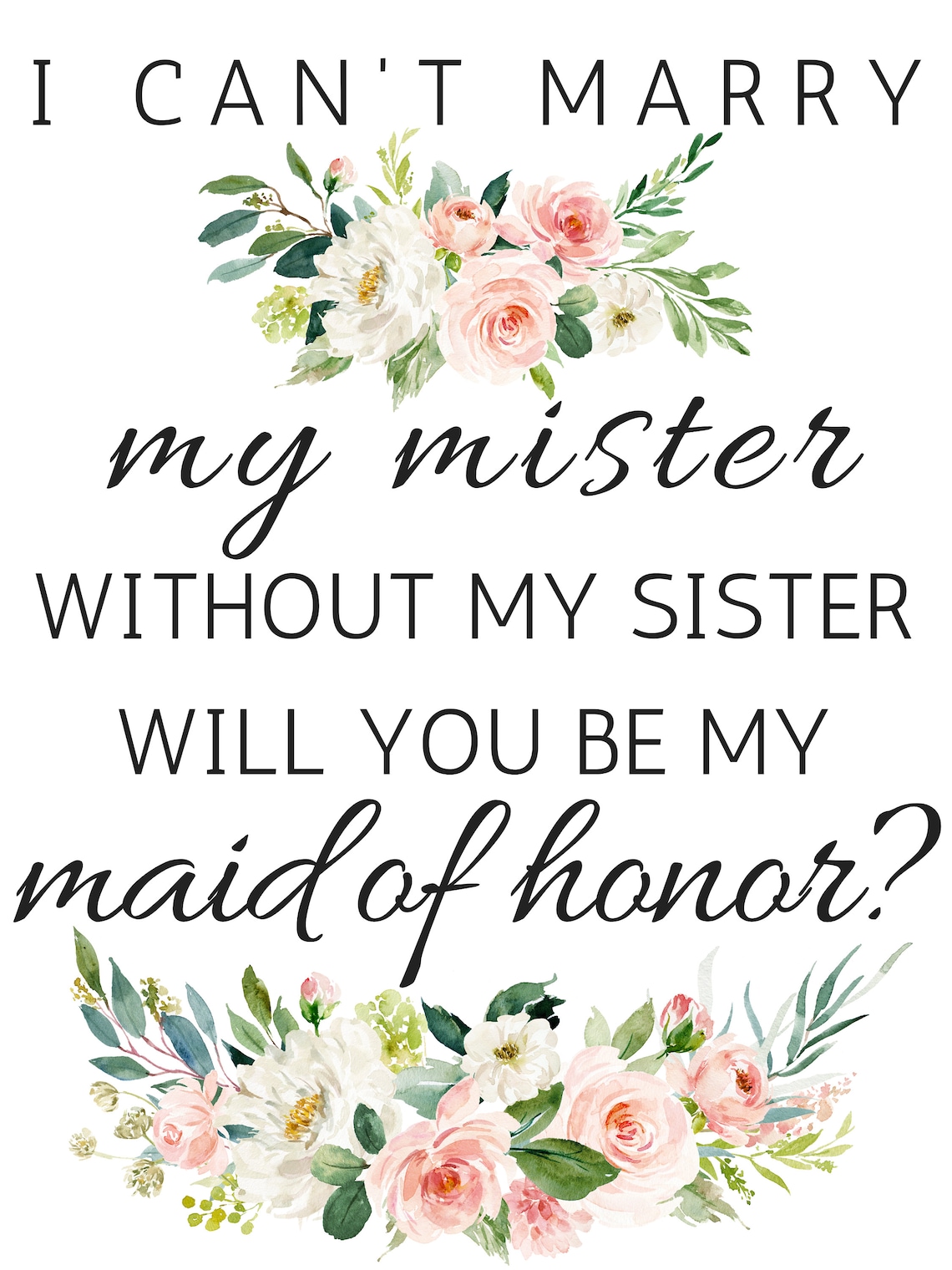 I Can't Marry My Mister Without My Sister