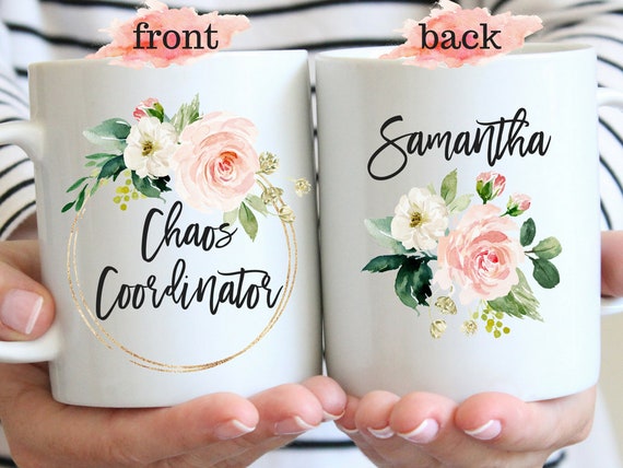 Chaos Coordinator Mug: Personalized Wedding Planner Gift