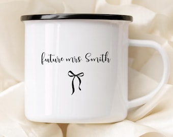 Future Mrs Mug, Engaged Bride to Be Gift, Custom Coffee Mug, Bridal Shower, Engagement Cup, Future Mrs Gift