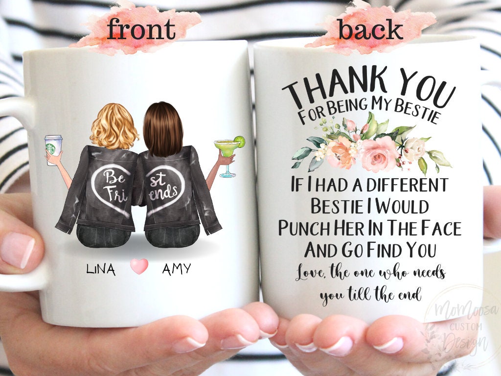 Personalised Friends Gifts Friendship Thank You Best Friend Sisters