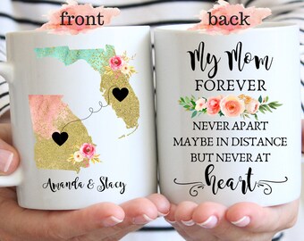 Taza para mamás de larga distancia: regalo de estado a estado