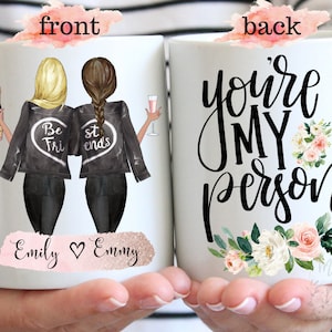 You're My Person, Custom Best Friend Mug, Personalized Best Friend Gift, Custom Girls Mug, Long Distance Gift, Best Friend Coffee Mug, BFF