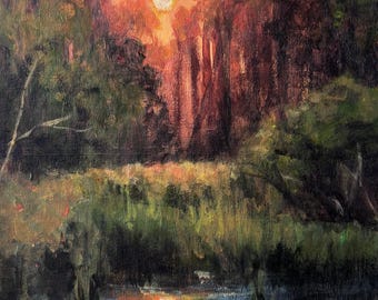 Quiet Promise - 6x8 inches - ORIGINAL Kingston, MA Landscaping Painting