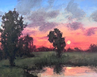 Blissful Oblivion - 6x8 - inches - ORIGINAL Landscape Painting