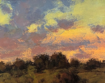 Safe Return  - 5x7 - inches - ORIGINAL Landscape Painting