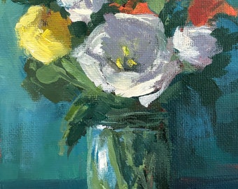 Another Day Bouquet - 7x5 inch - ORIGINAL floral Painting