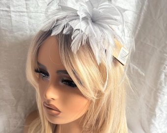 feather Fascinator for weddings, races and special occasions