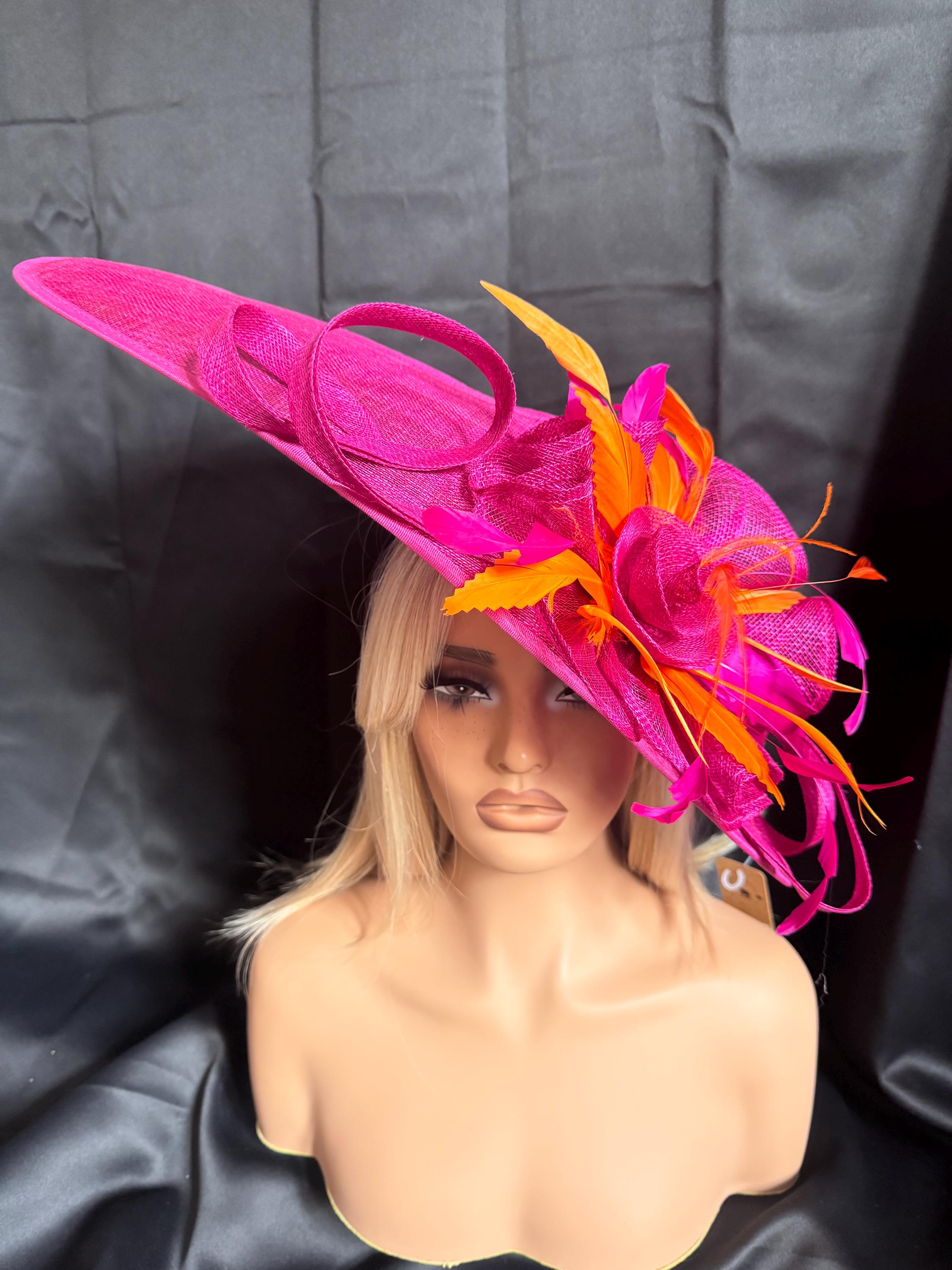 Fuschia Wide Brim Hats - Etsy UK