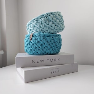 Personalized Crochet Toy Basket – Baby Shower Gift, Nursery Organizer, Toddler Toy Storage, Handmade Baby Gift