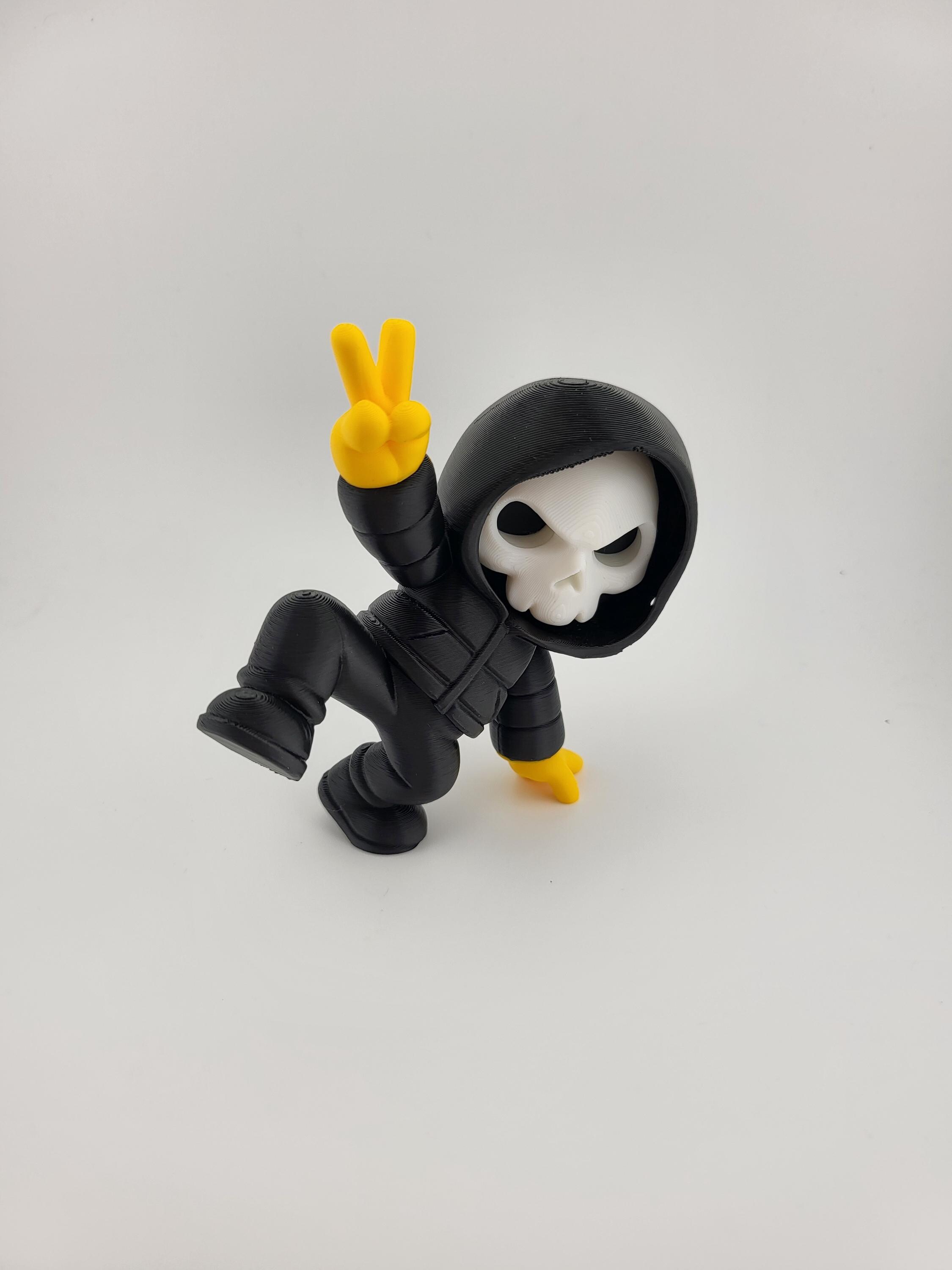Acrobat Skeleton PLA Figure – 3D Printed Miniature – Geek Desk Decor ...