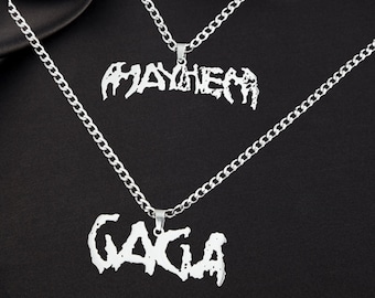 Mayhem Cross Necklace Set – Gothic Lady Gaga Fan Jewelry