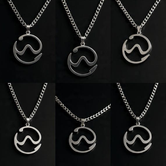 Chromatica Necklace | Lady Gaga Symbol, Avant-garde Pendant Set - Etsy
