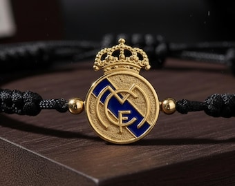 Real Madrid Bracelet: Handmade Woven Soccer Fan Jewelry