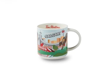 Calanaram Tazza Da Colazione Tim Horton In Ceramica, 325 Ml, Con Stampa Animalier, Adatta A Microonde E Lavastoviglie