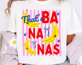 That’s Bananas Svg, Summer Fruit Svg, Food Pun Svg, Retro Banana Svg, Trendy Summer Svg